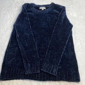 Navy velvet sweater